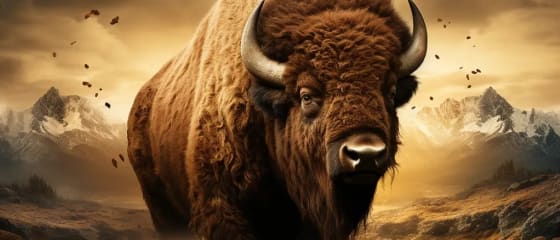 Hledejte zlato v nezkrotných amerických pláních v divokém divokém bizonu