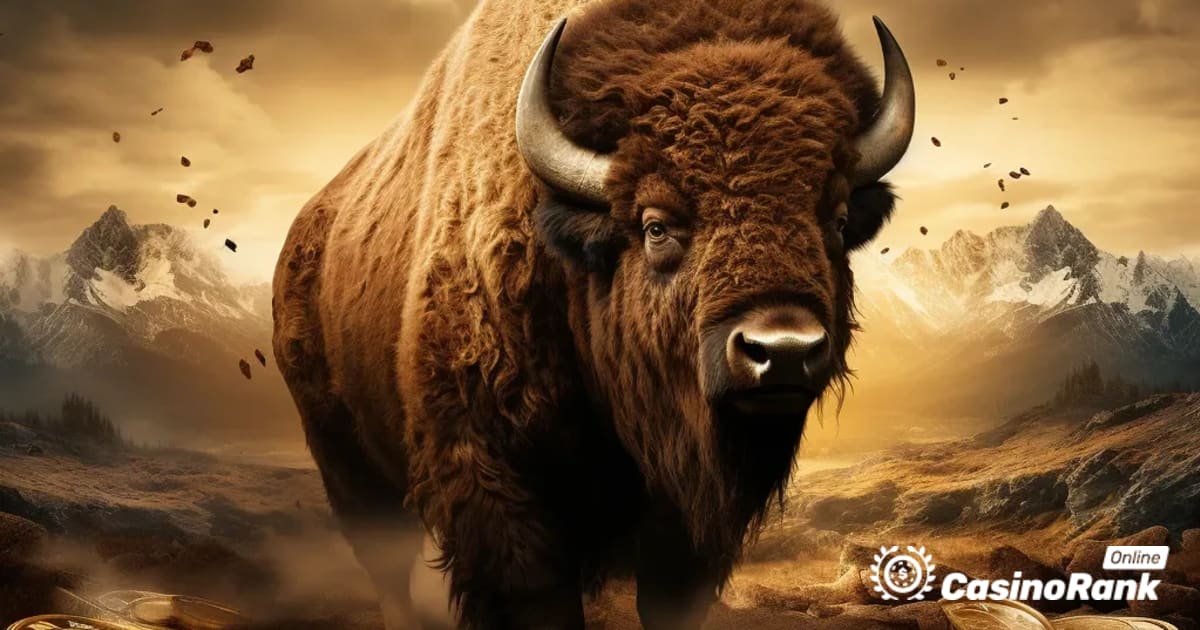 Hledejte zlato v nezkrotných amerických pláních v divokém divokém bizonu